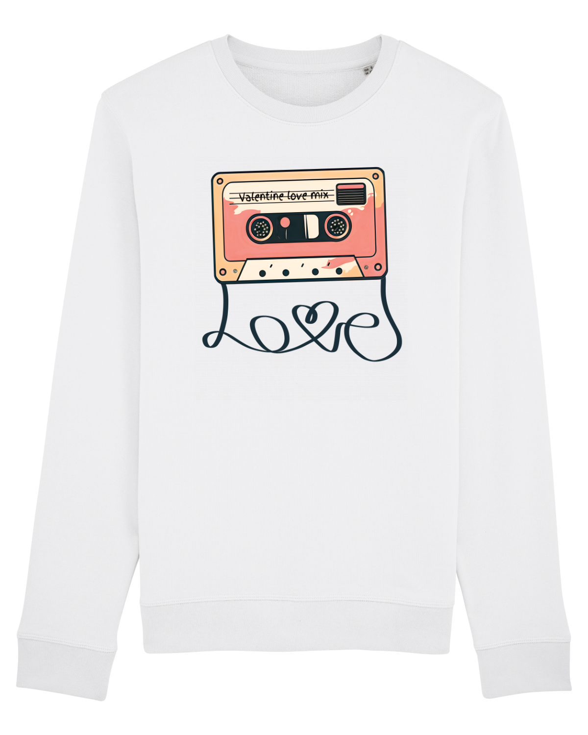 Bluză mânecă lungă Unisex Rise White