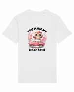 You make my head spin, Bufnita iubitoare roz Tricou mânecă scurtă Unisex Rocker