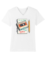 Muzica retro - We were meant to be together Tricou mânecă scurtă guler V Bărbat Presenter