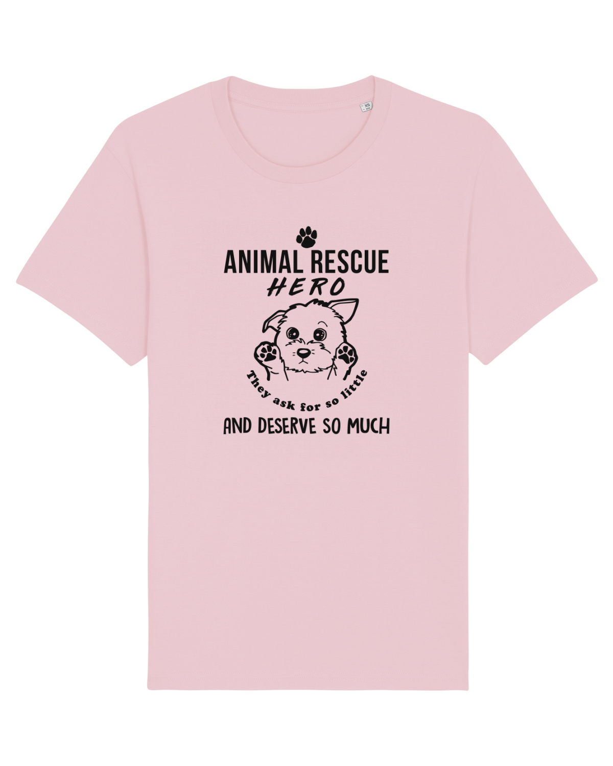 Tricou mânecă scurtă Unisex Rocker Cotton Pink