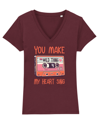 Muzica retro - You make my heart sing Burgundy