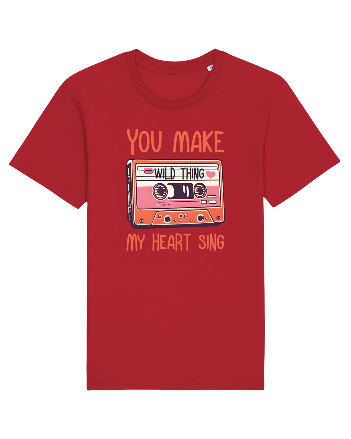 Tricou mânecă scurtă Unisex Rocker Red