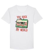 Muzica retro - You rock my world Tricou mânecă scurtă guler larg Bărbat Skater