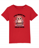 You make my head spin, Bufnita iubitoare roz Tricou mânecă scurtă  Copii Mini Creator