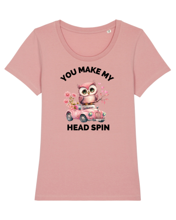 You make my head spin, Bufnita iubitoare roz masina flori Canyon Pink
