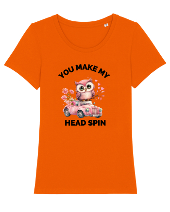 You make my head spin, Bufnita iubitoare roz masina flori Bright Orange