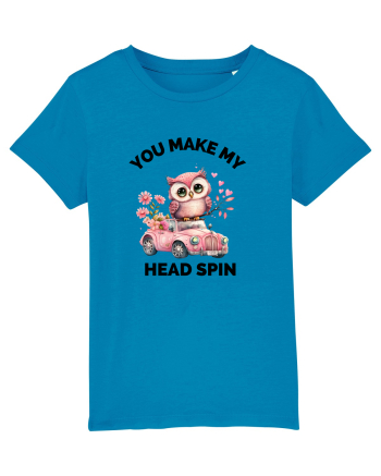You make my head spin, Bufnita iubitoare roz masina flori Azur