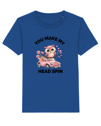 You make my head spin, Bufnita iubitoare roz masina flori Majorelle Blue