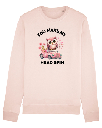 You make my head spin, Bufnita iubitoare roz masina flori Candy Pink
