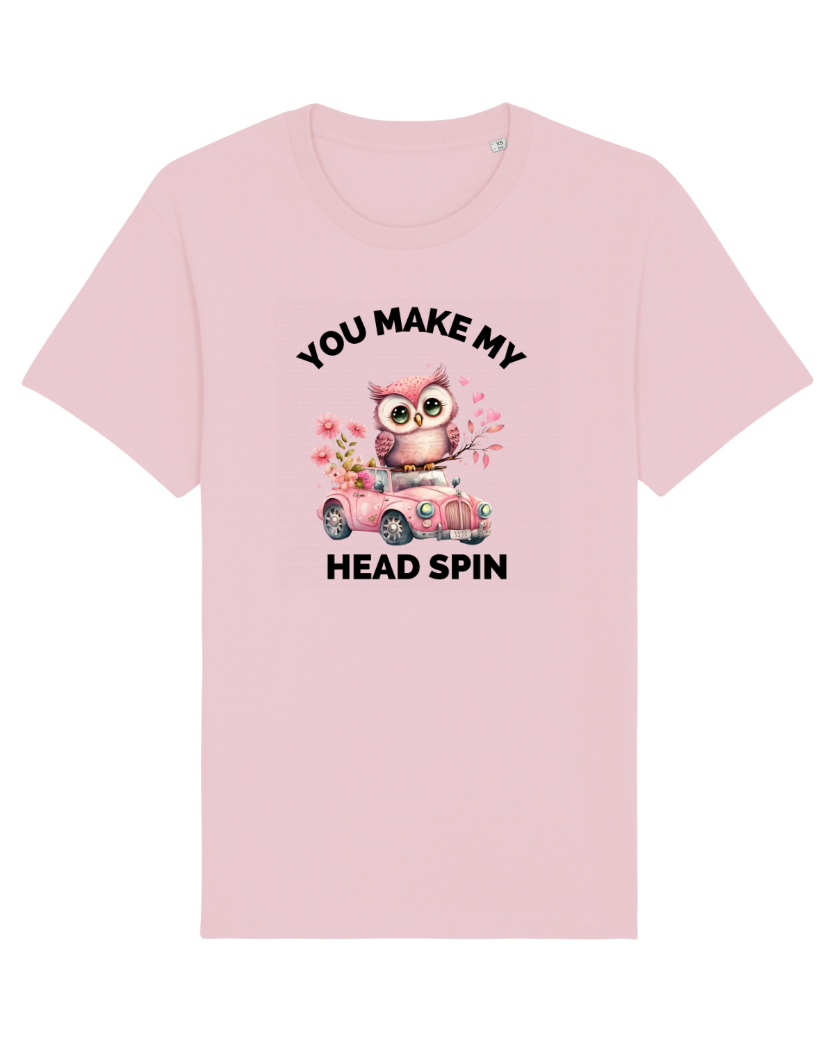 Tricou mânecă scurtă Unisex Rocker Cotton Pink