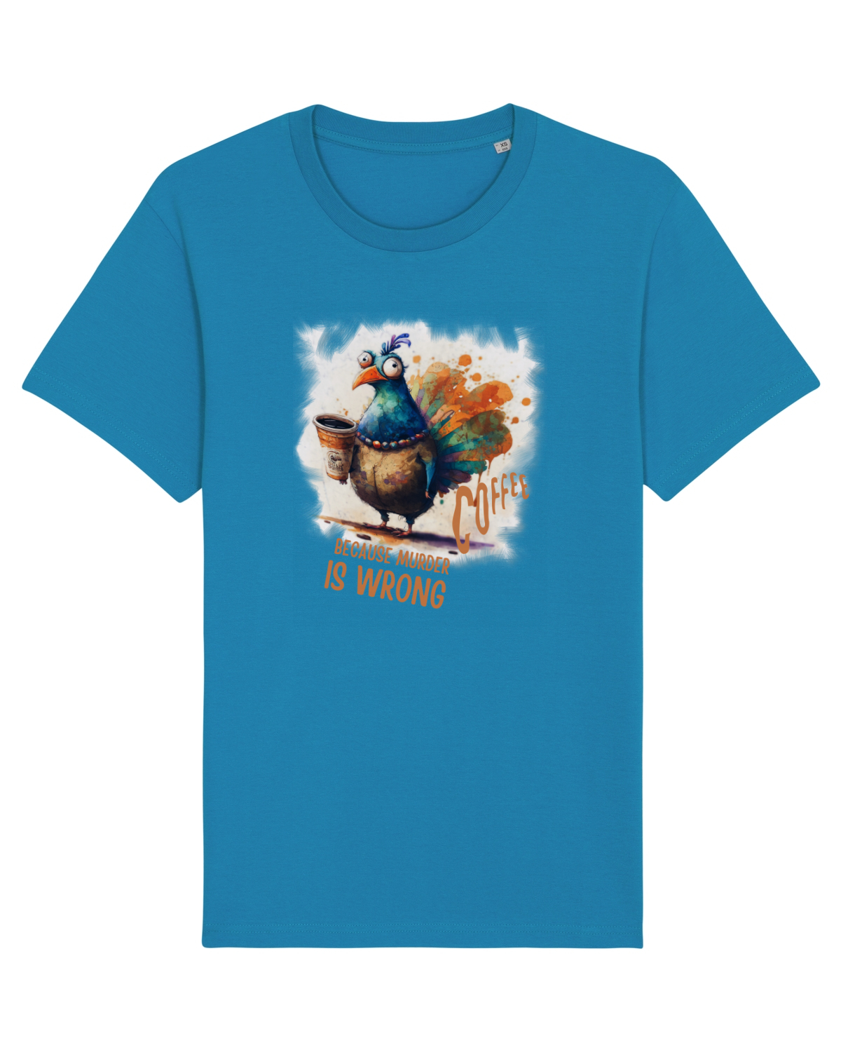 Tricou mânecă scurtă Unisex Rocker Azur