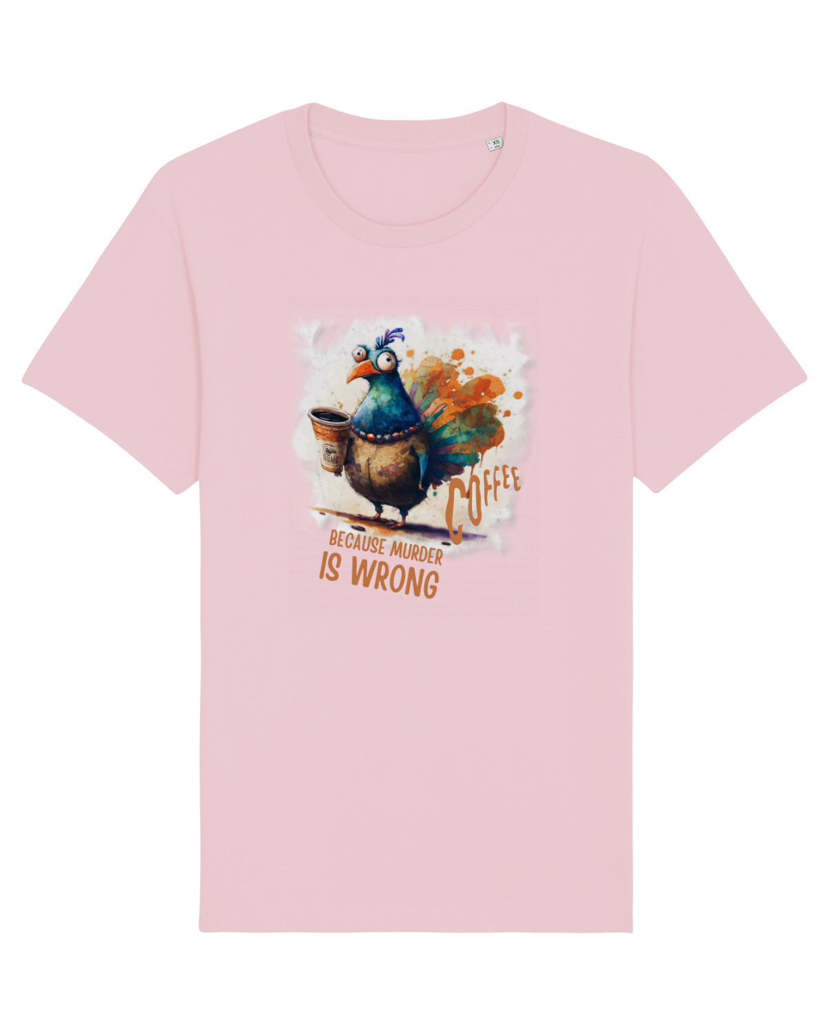 Tricou mânecă scurtă Unisex Rocker Cotton Pink