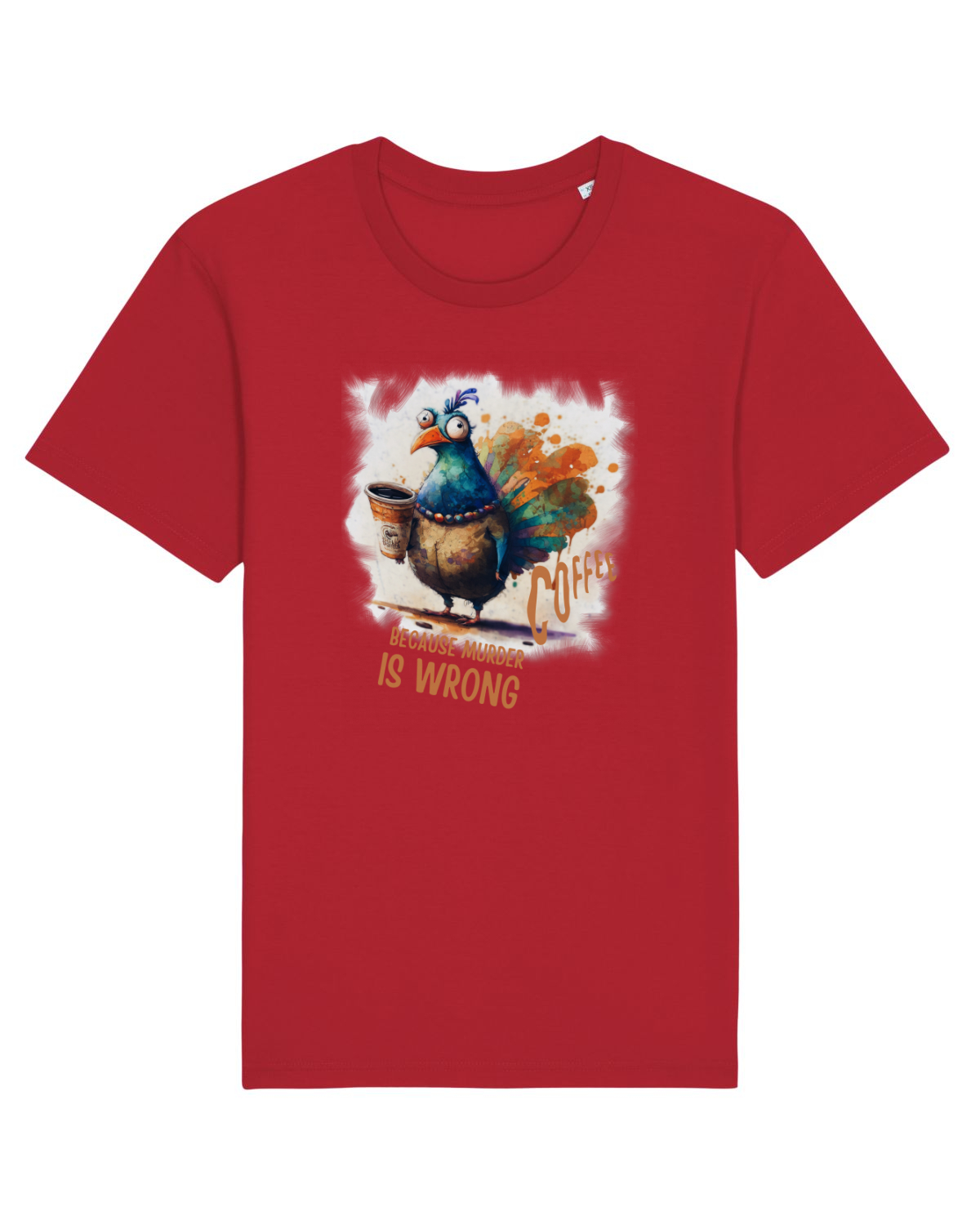 Tricou mânecă scurtă Unisex Rocker Red