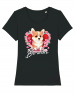 pentru îndrăgostiți - Be mine - Corgi Tricou mânecă scurtă guler larg fitted Damă Expresser