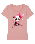 pentru îndrăgostiți - Be mine - Panda Tricou mânecă scurtă guler larg fitted Damă Expresser