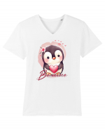 pentru îndrăgostiți - Be mine - Pinguin Tricou mânecă scurtă guler V Bărbat Presenter