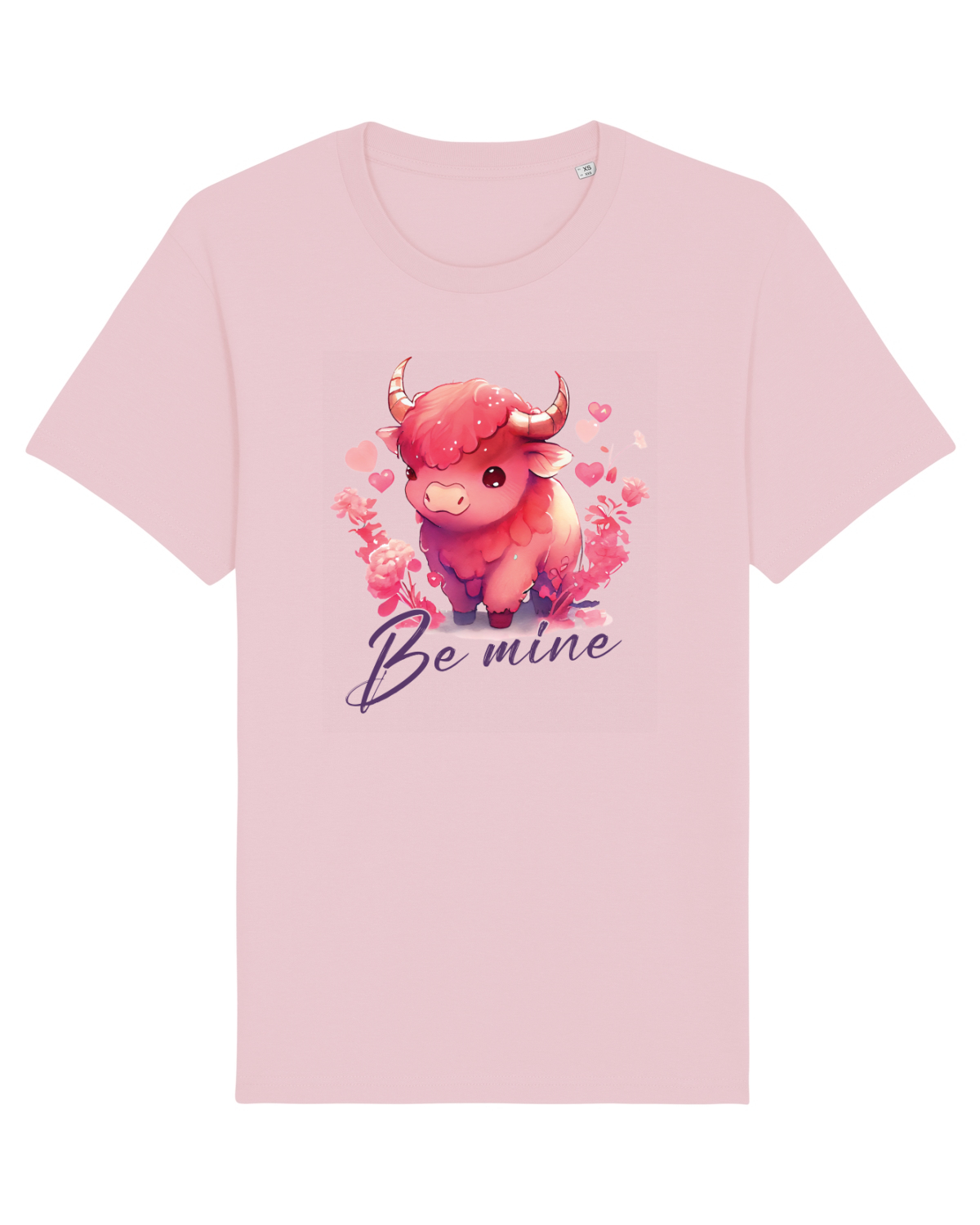 Tricou mânecă scurtă Unisex Rocker Cotton Pink