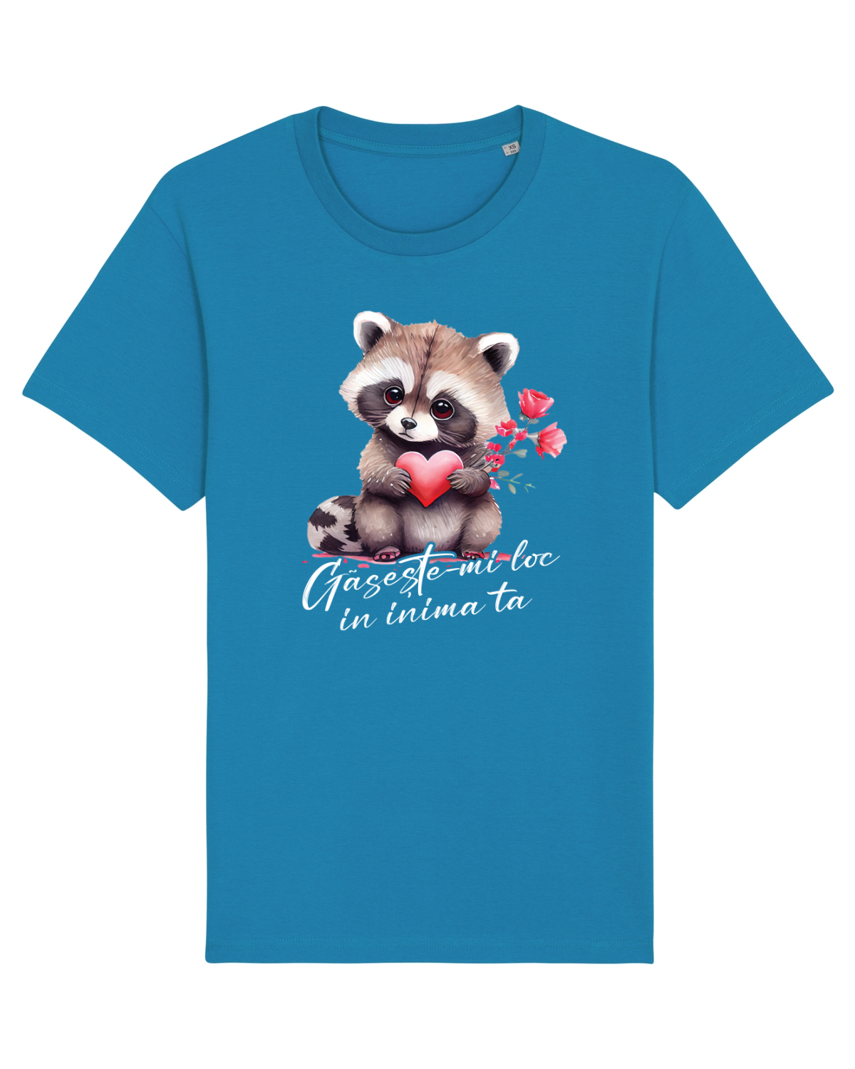 Tricou mânecă scurtă Unisex Rocker Azur