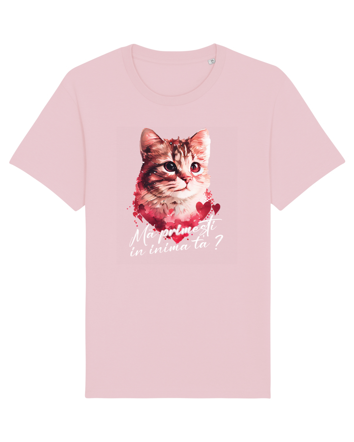 Tricou mânecă scurtă Unisex Rocker Cotton Pink