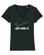 HODL Tricou mânecă scurtă guler V Damă Evoker