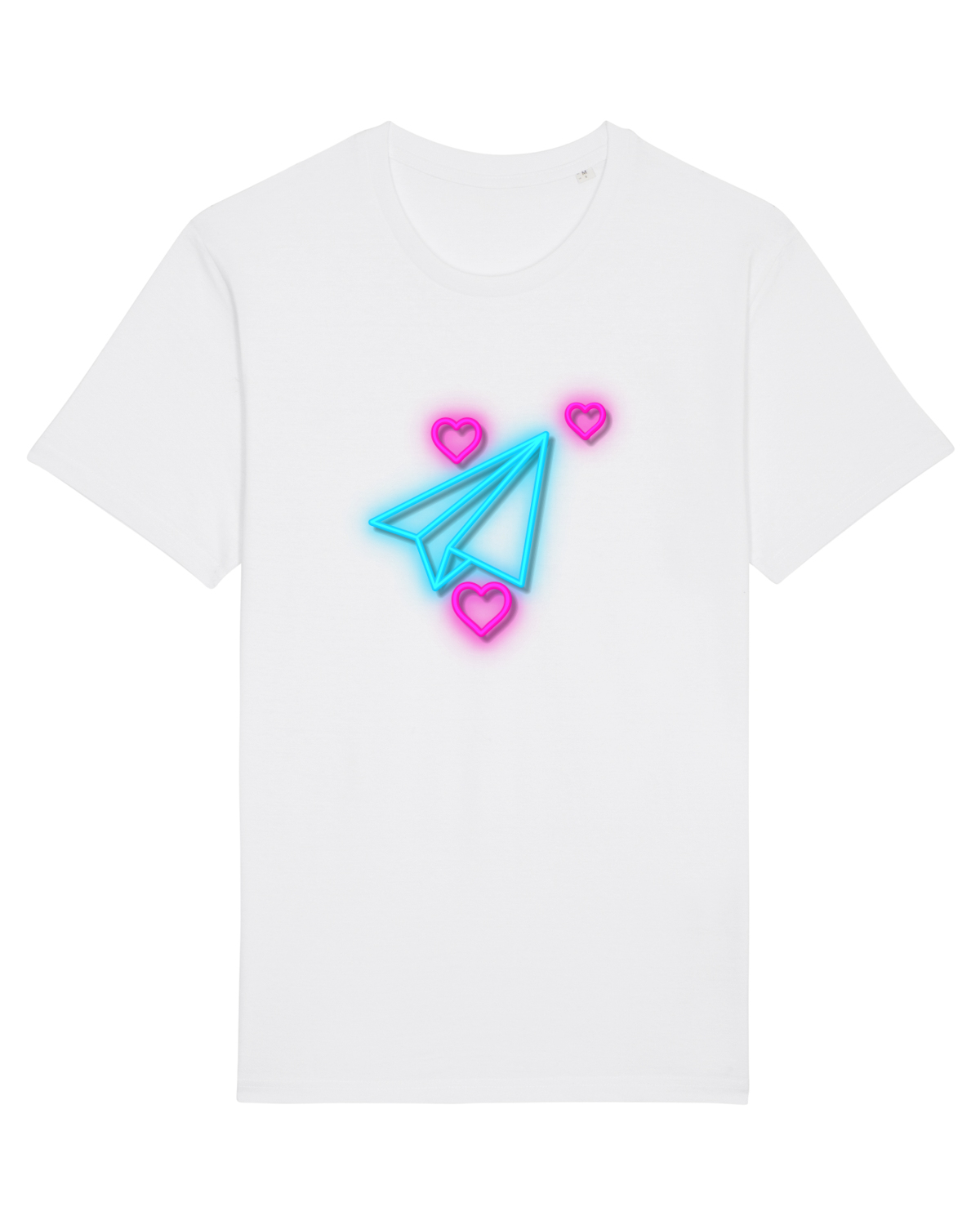 Tricou mânecă scurtă Unisex Rocker White
