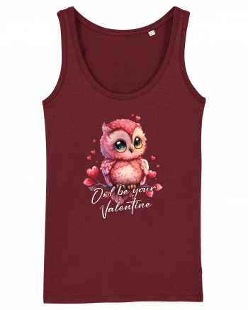 pentru îndrăgostiți - Owl be your Valentine Burgundy