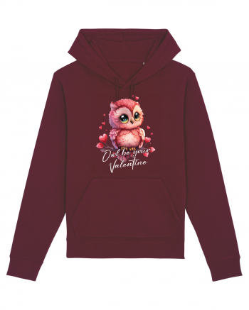 pentru îndrăgostiți - Owl be your Valentine Burgundy