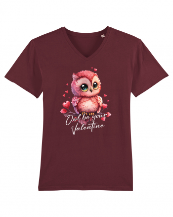 pentru îndrăgostiți - Owl be your Valentine Burgundy