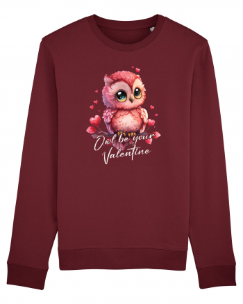 pentru îndrăgostiți - Owl be your Valentine Burgundy