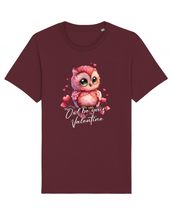 pentru îndrăgostiți - Owl be your Valentine Burgundy