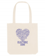 ELECTRIC LOVE - PURPLE Sacoșă textilă