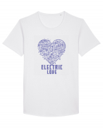 ELECTRIC LOVE - PURPLE Tricou mânecă scurtă guler larg Bărbat Skater