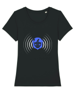 Monkey & Music 2 Tricou mânecă scurtă guler larg fitted Damă Expresser