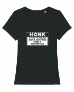 Honk Tricou mânecă scurtă guler larg fitted Damă Expresser