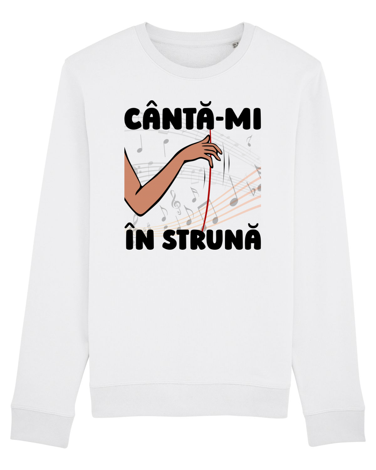 Bluză mânecă lungă Unisex Rise White
