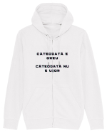 E GREU - NU E USOR Hanorac cu fermoar Unisex Connector