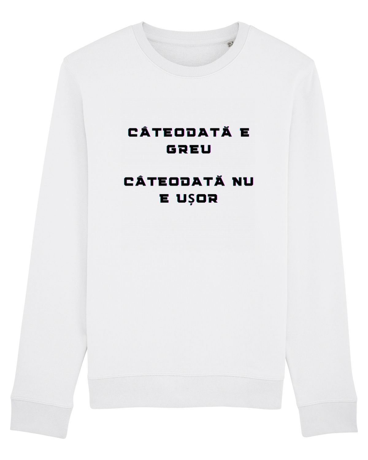 Bluză mânecă lungă Unisex Rise White