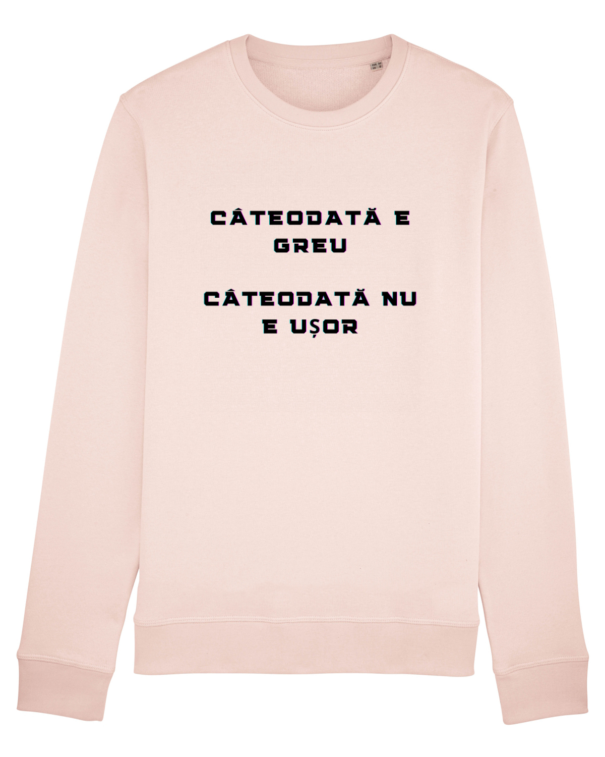 Bluză mânecă lungă Unisex Rise Candy Pink