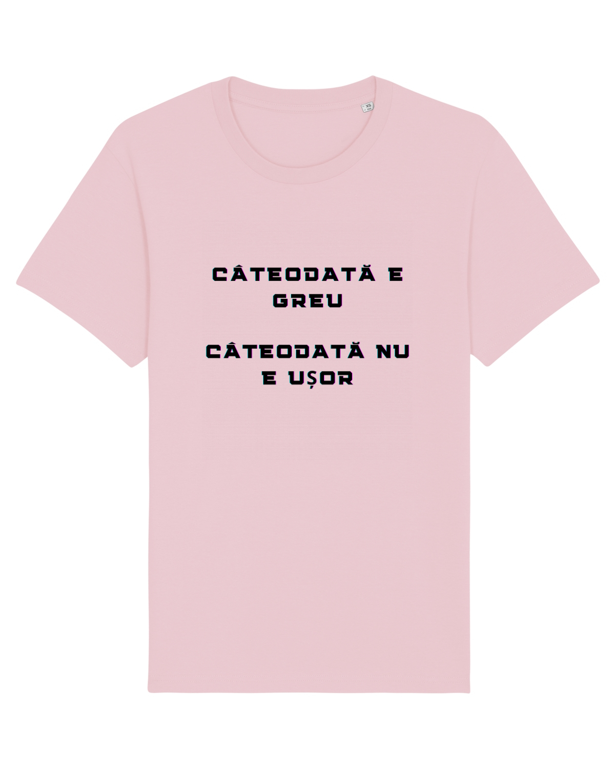 Tricou mânecă scurtă Unisex Rocker Cotton Pink