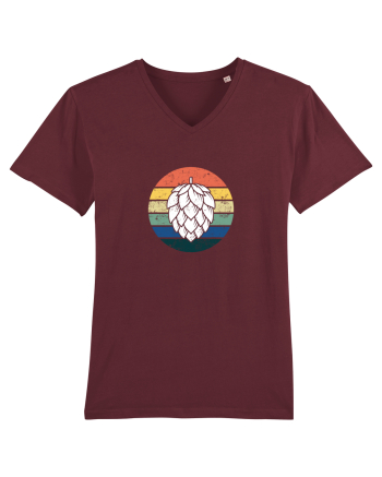 Hops Retro shirt Burgundy