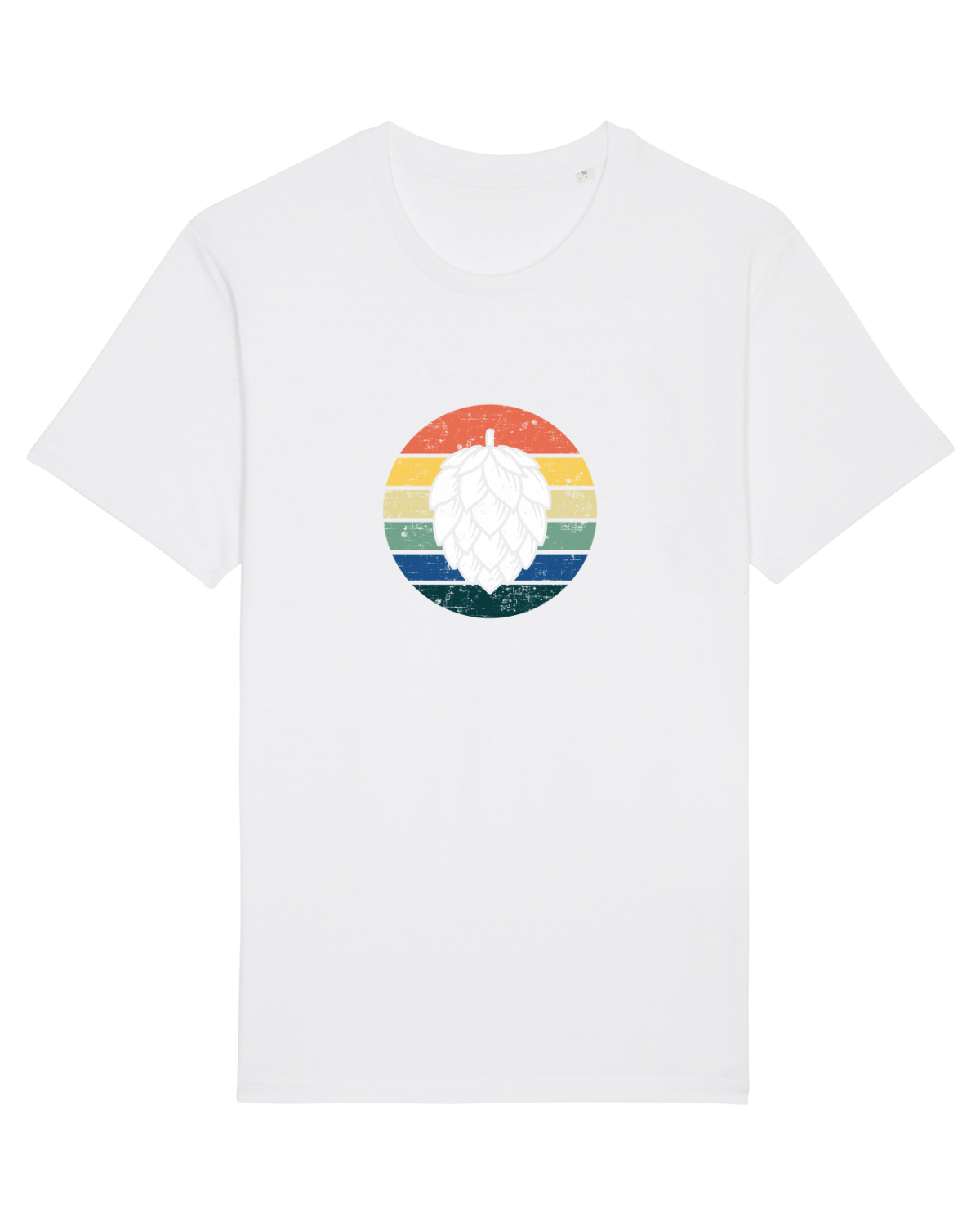 Tricou mânecă scurtă Unisex Rocker White