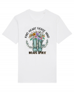 Kind Heart, Fierce Mind, Brave Spirit Tricou mânecă scurtă Unisex Rocker