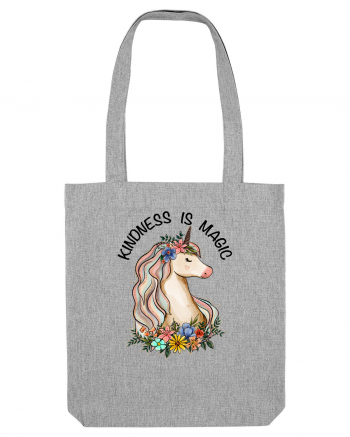 Kindness Is Magic Unicorn Heather Grey