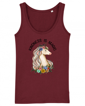 Kindness Is Magic Unicorn Burgundy