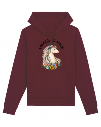 Kindness Is Magic Unicorn Burgundy