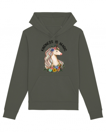 Kindness Is Magic Unicorn Khaki