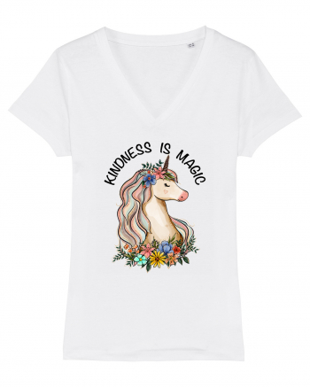 Kindness Is Magic Unicorn White