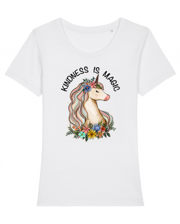 Kindness Is Magic Unicorn White