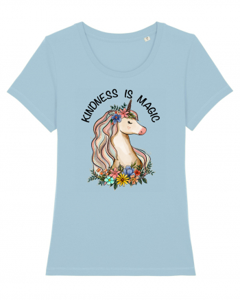 Kindness Is Magic Unicorn Sky Blue