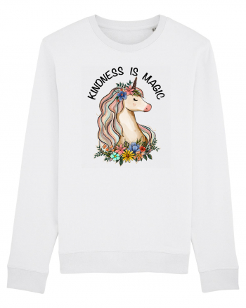 Kindness Is Magic Unicorn White